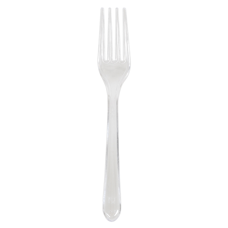 Fourchettes en plastique blanc de 16.5cm
